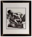 Elizabeth Catlett (American / Mexican, 1915-2012) 'Shoe Shine Boy' Lithograph