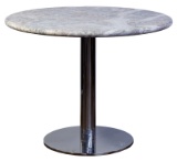 Marble and Chrome Base Cafe Table