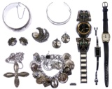 Sterling Silver Jewelry and Wrist Watch Assortment