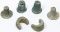 Pre-Columbian Mayan Style Jadeite Jade Ear Spool Assortment