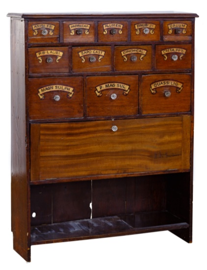 Mahogany Apothecary Cabinet