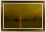 John Olsen Hammerstad (Norwegian, 1842-1925) Oil on Canvas Laid on Panel