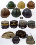 World War I and II Headgear Assortment