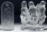 Lalique Crystal 'Luxembourg' and 'Madonna and Child' Figurines