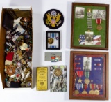 World War I American and British Patches and Military Assortment
