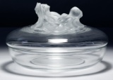 Lalique Crystal 'Ophelie' Covered Bowl