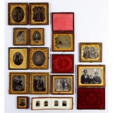 Victorian Tintype, Daguerreotype and Ambrotype Photograph Assortment