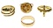 18k Yellow Gold Ring Assortment