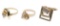 14k Yellow Gold and Diamond Spinning Ring Assortment
