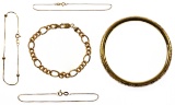 14k Yellow Gold Bracelet Assortment