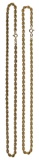 18k Yellow Gold Twisted Rope Necklace Assortment