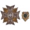 Maltese Sterling Silver and Enamel Merit Cross Badge