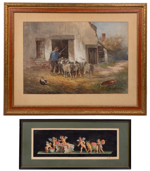 Hugh Fischer (Czech / American, 1854-1916) Watercolor