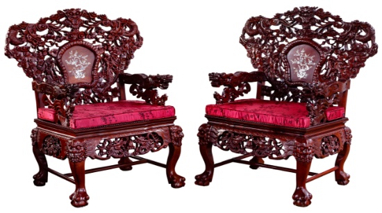 Asian Contemporary Style Arm Chairs