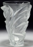 Lalique Crystal 'Martinets' Vase