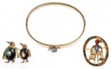 14k Yellow Gold and Semi-Precious Gemstone Jewelry Assortment