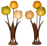 MCM 3-Globe Spaghetti String Table Lamps