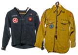 Military Uniform and Flag Assortment