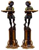 Blackamoor Carved Wood Figures