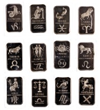 Madison Mint Fine Silver (999) Zodiac Bar Assortment