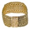 21k Yellow Gold Mesh Bracelet