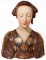 'La Belle Florentine' Reproduction Polychrome Terracotta Bust