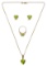 18k and 14k Yellow Gold and Peridot Jewelry Suite