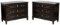 Baker 'Milling Road' Ebonized Chests