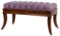 Baker Furniture Purple Upholstered Bench