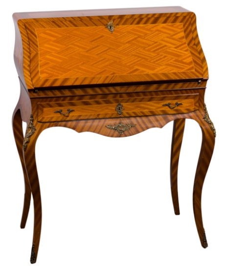 French Marquetry Writing Desk