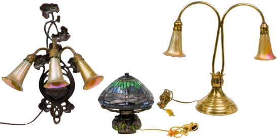 Art Nouveau Style Lamp Assortment