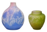 Galle Cameo Glass Vases