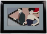 Patrick Nagel (American, 1945-1984) 'Lucky Strike' Acrylic on Illustration Board