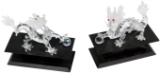Swarovski Crystal Dragon Figurines