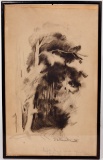 Unknown Artist (German, 20th Century) Charcoal on Paper