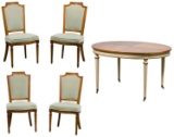 Kindel Dining Table and Upholstered Chairs