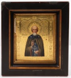 Russian Orthodox 'St. Sergey Radonezhsky' Religious Icon