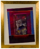 (Attributed to) Sherri Etkin (American, 20th Century) 'Doorway: Window Series' Acrylic on Paper