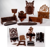 Carved Wood Shelf Assortment