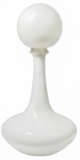 White Art Glass Swirl Decanter