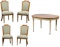 Kindel Dining Table and Upholstered Chairs