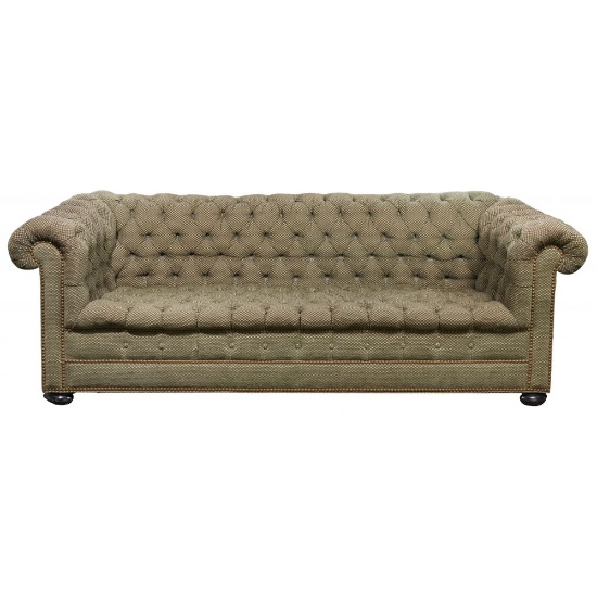 Chesterfield Style Tufted Upholstered Sofa