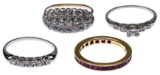 Platinum, 18k and 14k Gold Ring Assortment