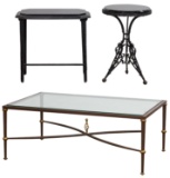 Marble Topped Iron Tables