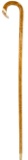 14k Yellow Gold and Birdseye Maple Walking Cane