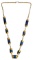 Mixed Yellow Gold and Lapis Lazuli Necklace