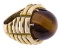 14k Yellow Gold and Tiger Eye Ring