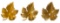 Tiffany & Co 14k Yellow Gold Maple Leaf Brooches