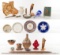 Multi-Cultural Decorative Object Assortment