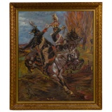 (After) Wojciech Kossak (1846-1942) 'Chevau-leger' Oil on Canvas